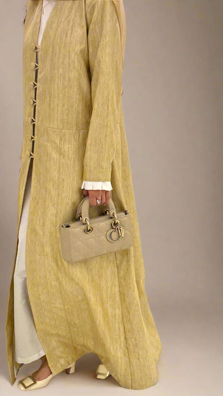 GOLDEN beige abaya