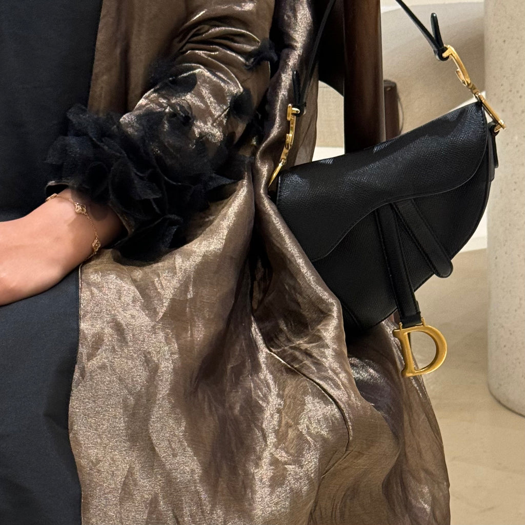 BROWN X BLACK ABAYA