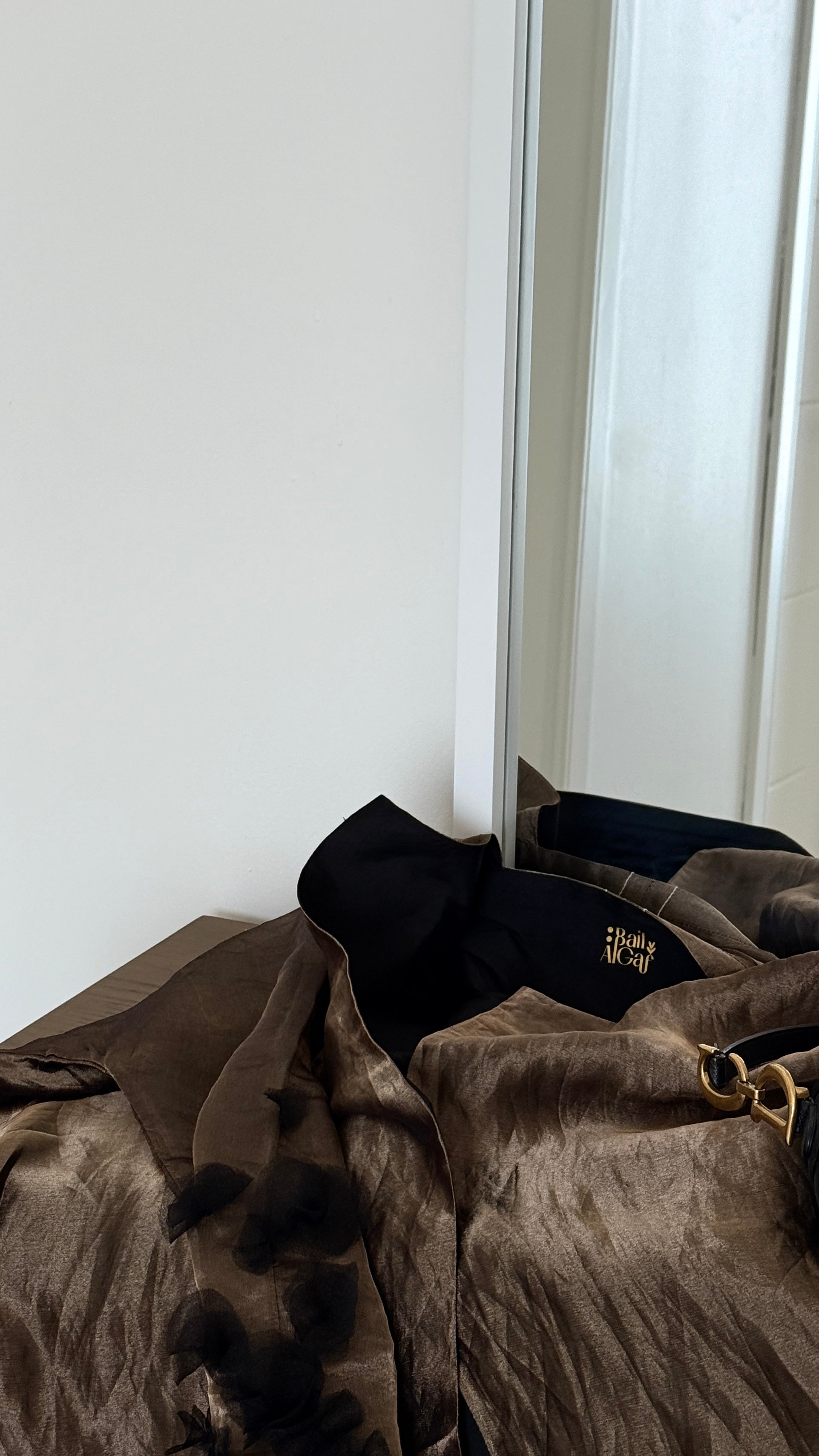 BROWN X BLACK ABAYA