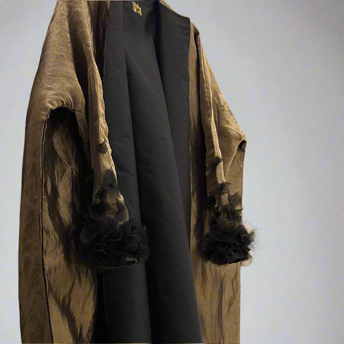 BROWN X BLACK ABAYA
